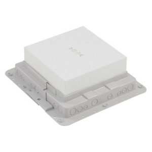 Ugradbena kutija za betonski pod, 18 modula, plastična