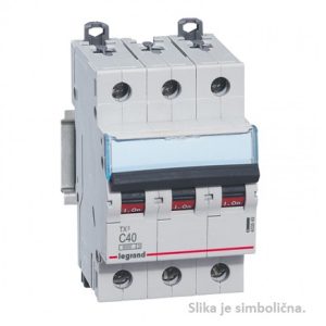 Minijaturni automatski prekidač 6kA,4P, 20A, B krivulja