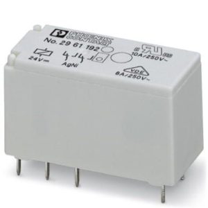 Relej interface s podnožjem, oprugom i Push-in priključcima, 2 preklopna kontakta, 8A, 24 V DC