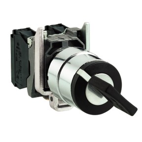 Crna izborna preklopka s ključem, 0 - 1, fi: 22, bez povratka u nulu, 1R, 600 V, ključ se vadi u položaju 0