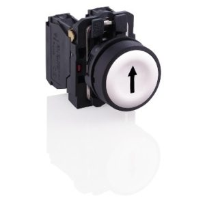 Tipkalo, zeleno, upušteno, potpuno, fi: 22, opružni povrat 1 NO neoznačeno