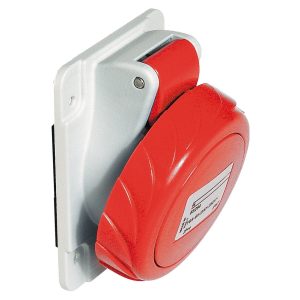 Utičnica ugradbena pod kutem 3P+N+E, 32A, 380-415V, 50/60Hz, IP67, priključak vijak, satni broj 6