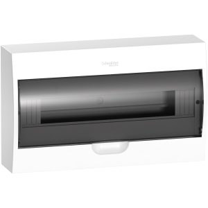 Ormarić modularni Easy9, 1 red, 18 modula, zatamnjena vrata, nadžbukni