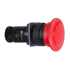 Tipkalo za isključenje u hitnim slučajevima, fi: 22, crvena gljivasta glava fi: 40mm, otpuštanje okretanjem 1R+1M kontakt