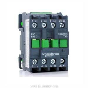 Sklopnik motorski 3P (3NO) EasyPact TVS, 9A (AC-3), 1R+0M pomoćni kontakti, 230V AC, 50/60Hz